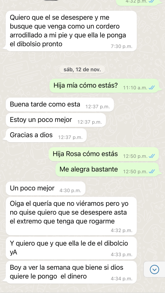 Testimonio real por WhatsApp